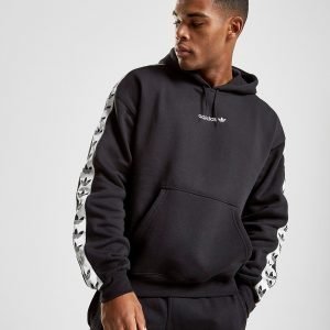 Adidas Originals Tape Fleece Overhead Huppari Musta