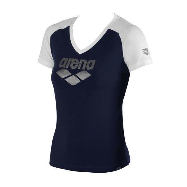 Arena Curby t-paita navy/valk M naisten