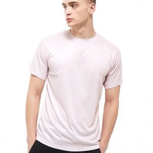 Creative Recreation House Pattern Ombre T-Shirt Vaaleanpunainen
