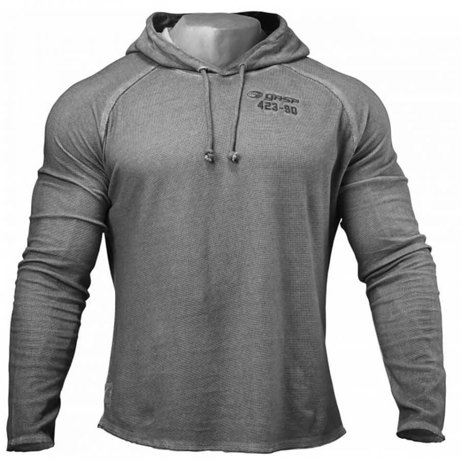 GASP Heritage Hoody Grey Melange XXL Harmaa