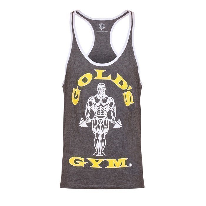 Gold's Gym Muscle Joe Contrast Stringer grey/white M