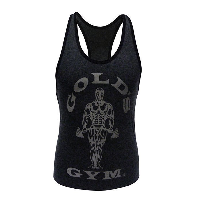 Gold's Gym Muscle Joe Ladies Stringer Charcoal S