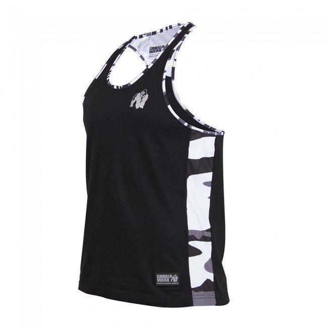 Gorilla Wear Sacramento Mesh Tank Top White/Black