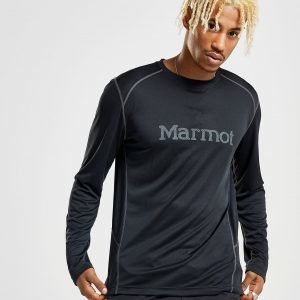 Marmot Windridge Long Sleeve Poly T-Shirt Musta