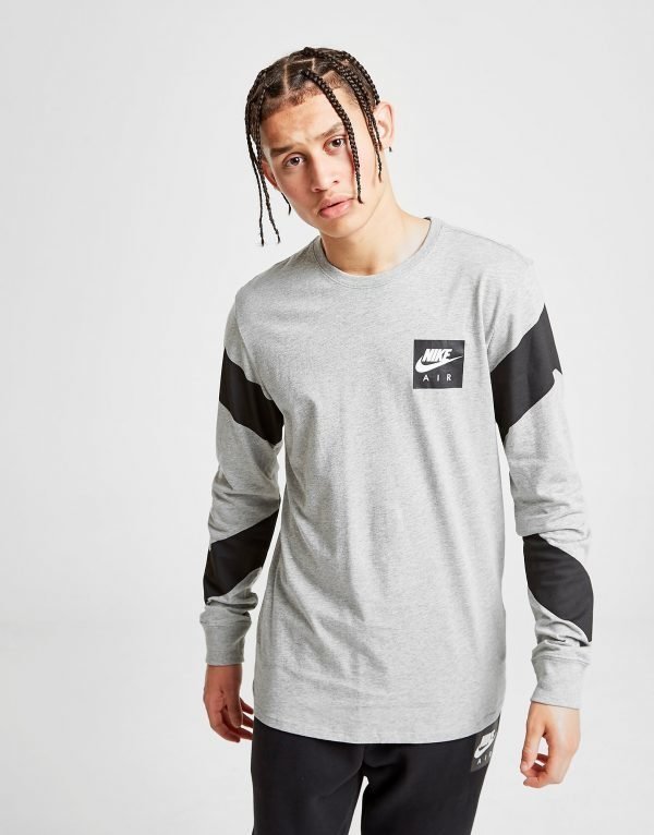 Nike Air Long Sleeve T-Paita Harmaa