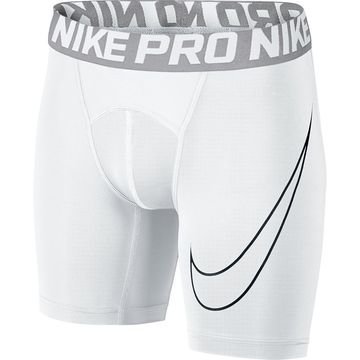 Nike Pro Core Compression Shortsit 6' Valkoinen/Harmaa Lapset