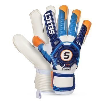 Select Maalivahdin Hanskat 34 Finger Protection Sininen/Valkoinen/Oranssi