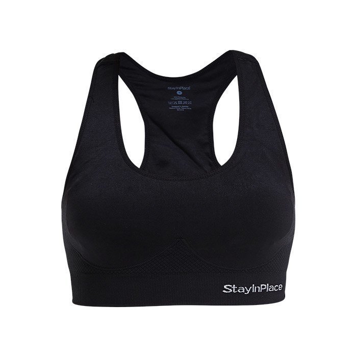 Stay In Place Rib Seamless Bra black XS