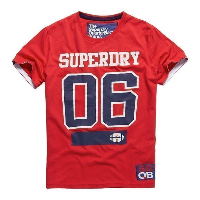 Superdry Men's Linebacker Tee Indiana Red S