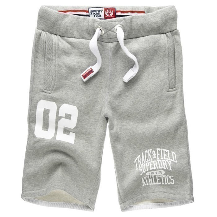 Superdry Trackster Sweat Shorts Grey Marl M