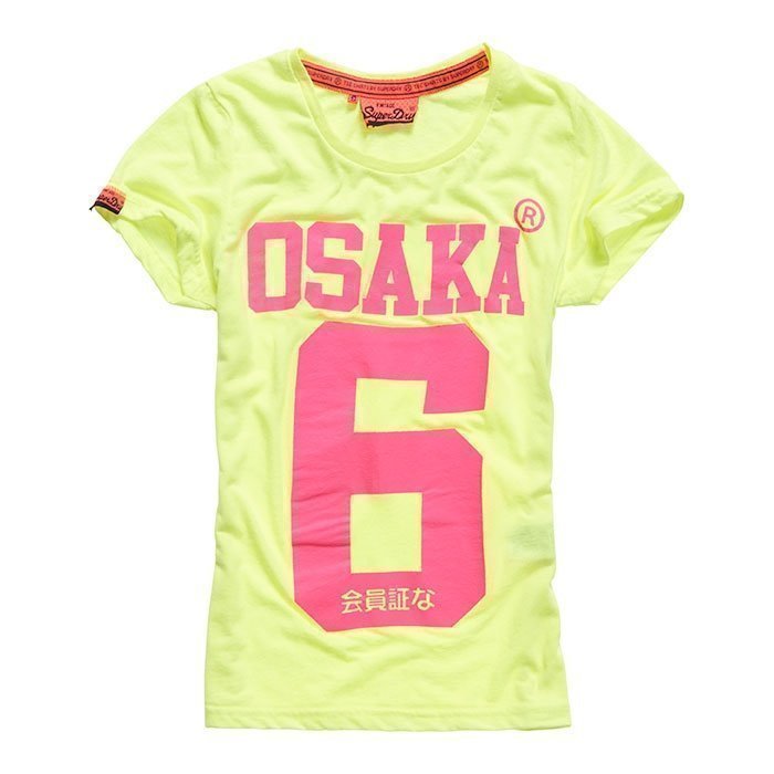 Superdry Women's Osaka 6 Tee Fluro/Yellow XS