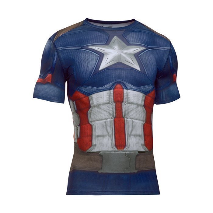 Under Armour Captain America Suit Shortsleeve Midnight Navy XX-large