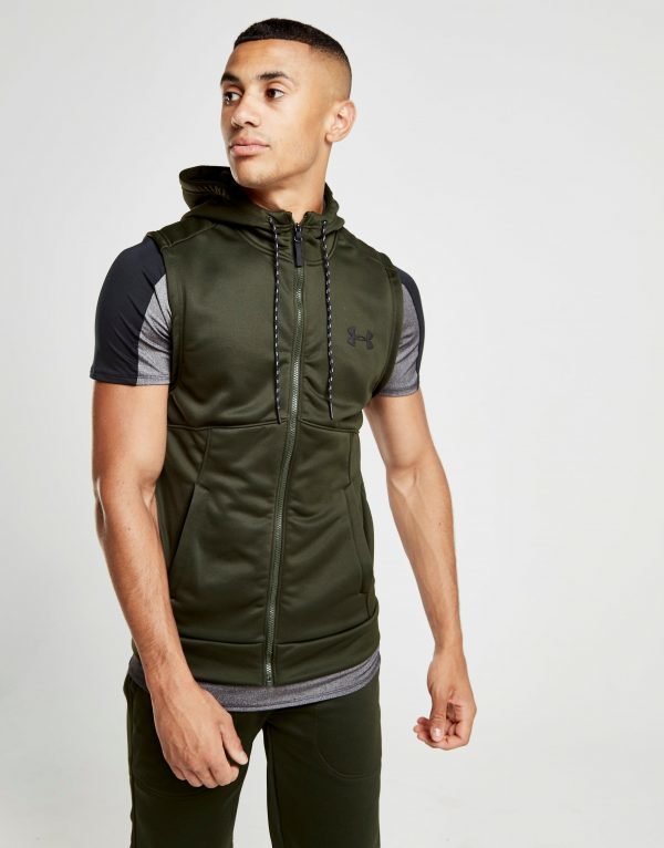 Under Armour Fleece Sleeveless Hoodie Vihreä