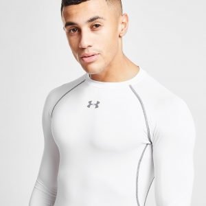 Under Armour Heatgear Long Sleeve Compression T-Shirt Valkoinen